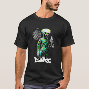ALIEN GREY T SHIRT DMT SPIRITUAL GRAFFITI