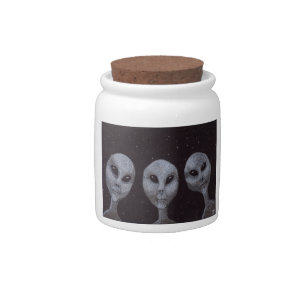 Alien Greys Candy Jar