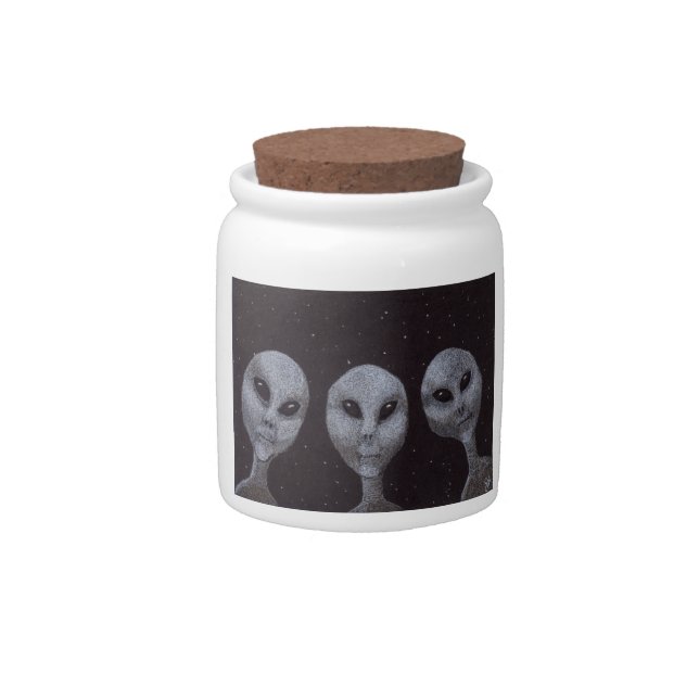 Alien Greys Candy Jar (Front)