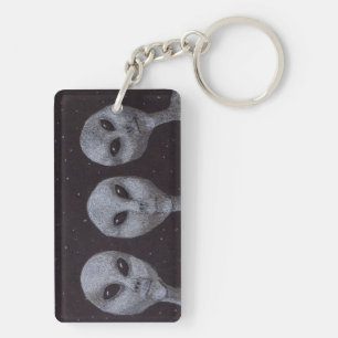 Alien Greys Keychain