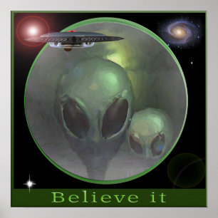 Alien Greys Poster