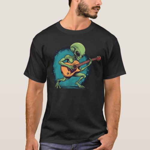 Alien Guitarist T_Shirt
