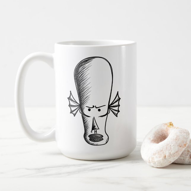 Alien guy coffee mug (With Donut)