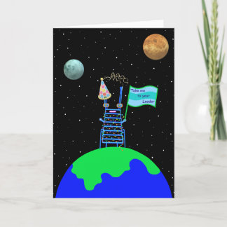 Alien Happy Birthday Card by Jo Images