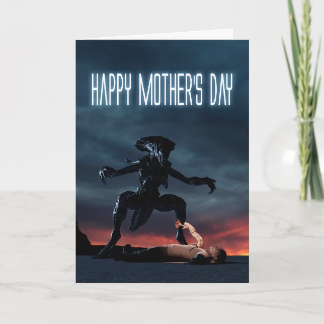 Alien Happy Mother's Day Card (Front)