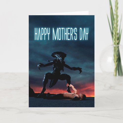 Alien Happy Mothers Day Card