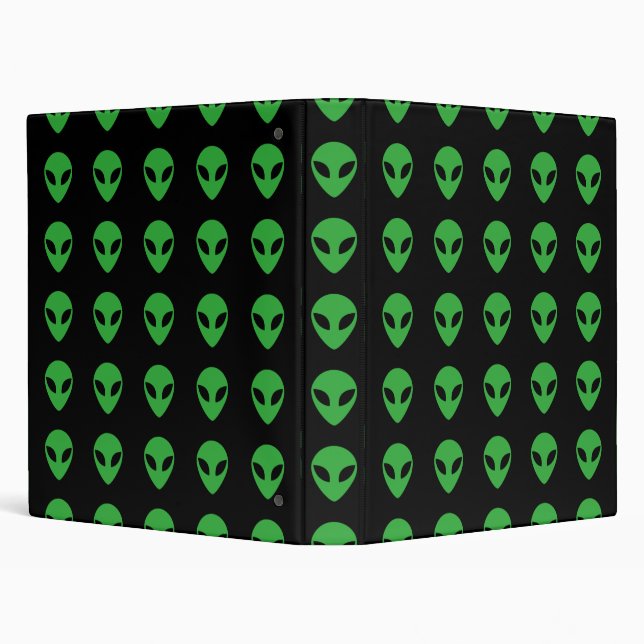 Alien Head 3 Ring Binder (Background)