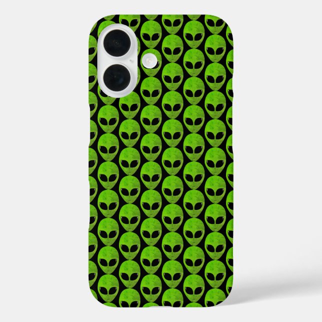 Alien Head Extraterrestrial Outer Space Green Case-Mate iPhone Case (Back)