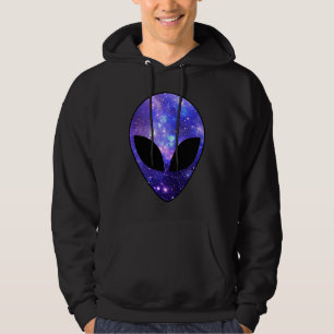 Alien Head Galaxy Alien Costume Believe UFO Hoodie
