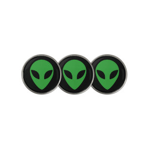 Alien Head Golf Ball Marker