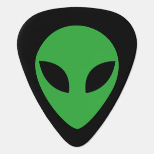 Alien Head Guitar Pick