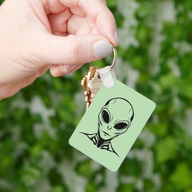 Alien Head Keychain (Hand)