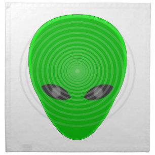 Alien Head Mind Control Cloth Napkin