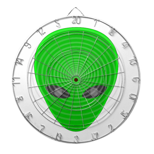Alien Head Mind Control Dartboard (Front)