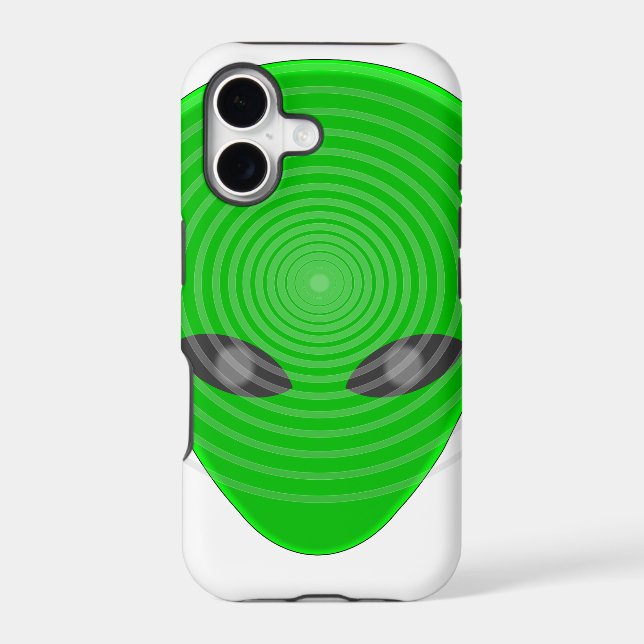 Alien Head Mind Control Iphone Case (Back)
