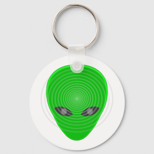 Alien Head Mind Control Keychain (Front)