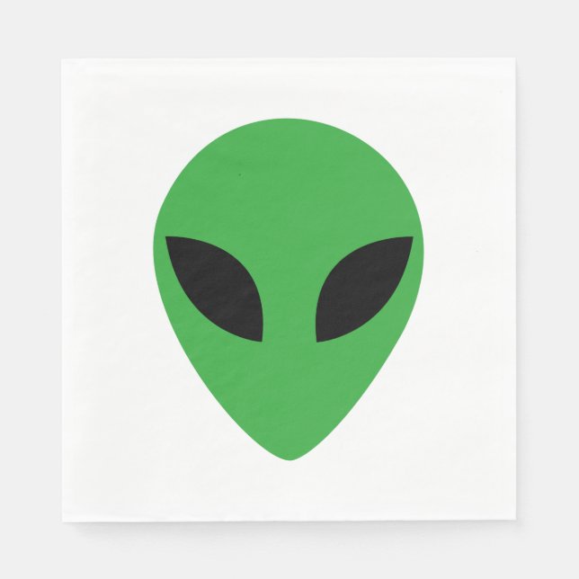 Alien Head Napkins (Front)