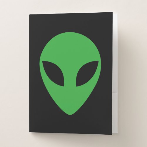Alien Head Pocket Folder