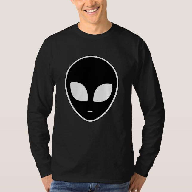 Alien Head Ufo Aliens Space Area 51 Funny Gift T-Shirt (Front)