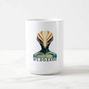 Alien Head - We Do Exist Coffee Mug