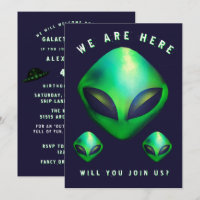 Alien Heads 40th Birthday Party