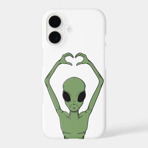 Alien Heart Pose iPhone 17 Case