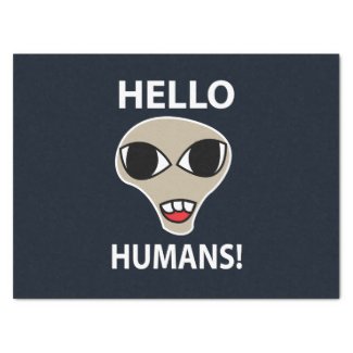 Alien Hello Humans Funny Alien