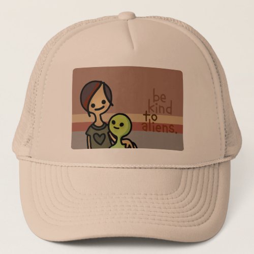 alien helmet trucker hat