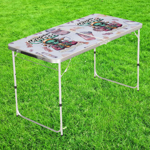 Alien Here for the Coffee Beer Pong Table