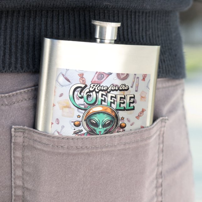 Alien Here for the Coffee Flask (In Situ)