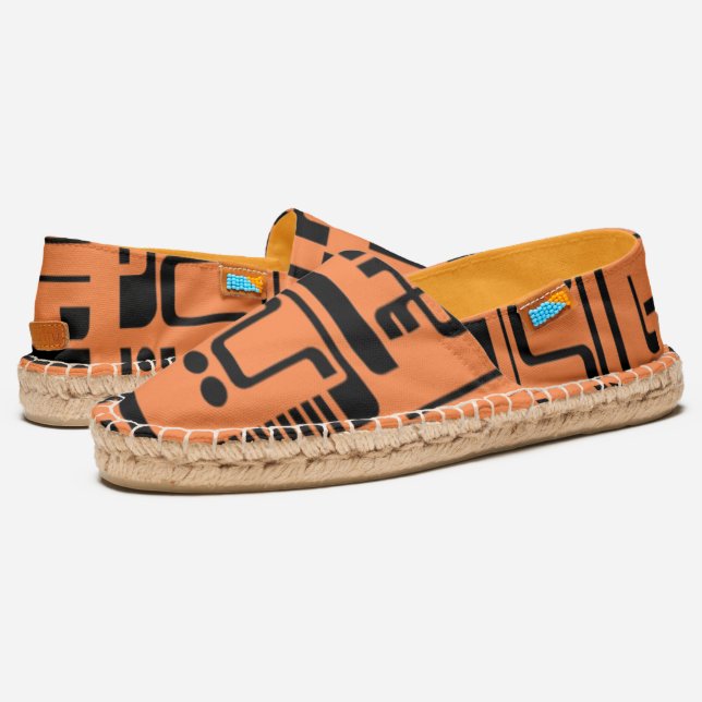 Alien Hieroglyphs Espadrilles (Angled)