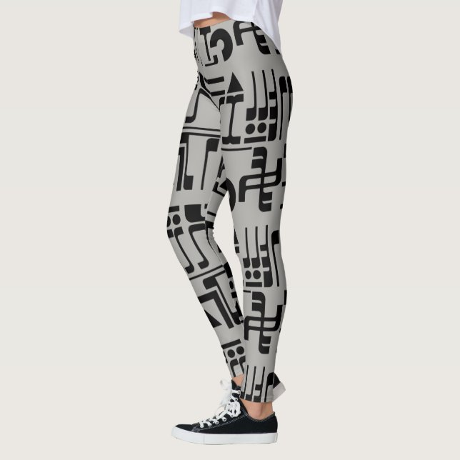 Alien Hieroglyphs Leggings (Left)