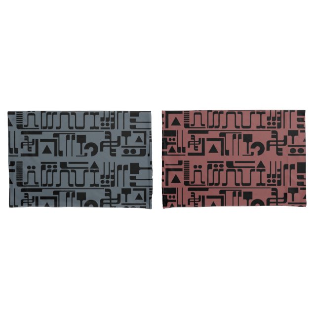 Alien Hieroglyphs Pillowcase (Front-Set)