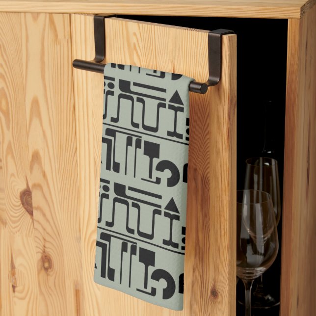 Alien Hieroglyphs Towel (Thirds Fold)