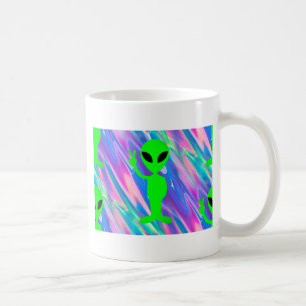 alien hologram coffee mug