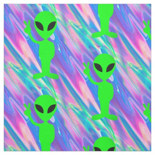 alien hologram fabric