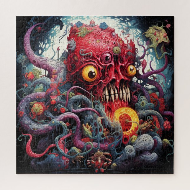 Alien Horror Creature Jigsaw Puzzle (Vertical)