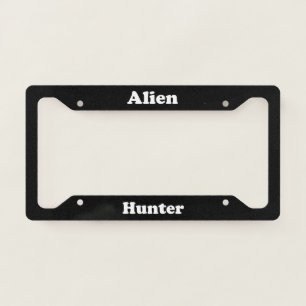 Alien Hunter License Plate Frame