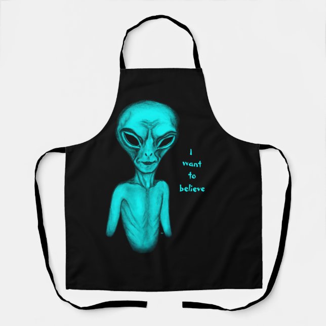 Alien , I want to believe Apron (Front)