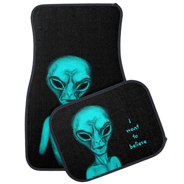 Alien , I want to believe Car Floor Mat (Set)
