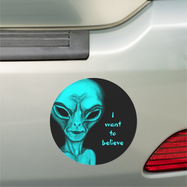 Alien , I want to believe Car Magnet (In Situ)