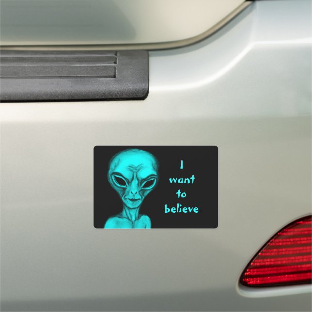 Alien , I want to believe Car Magnet (In Situ)