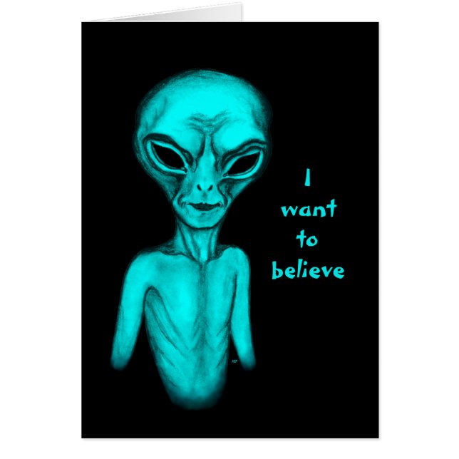 Alien , I want to believe Cards (Front)
