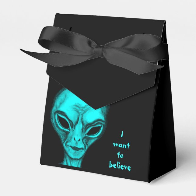 Alien , I want to believe Favor Boxes (Front Side)