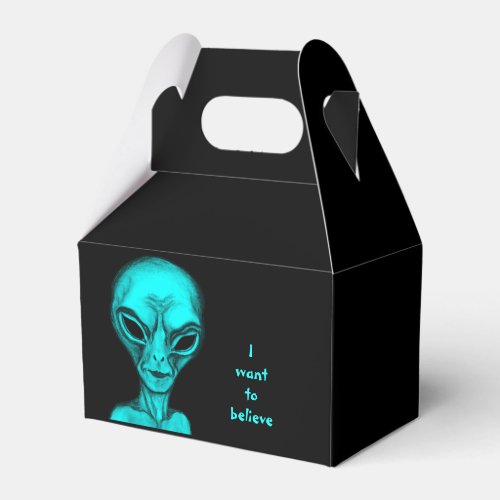 Alien  I want to believe Favor Boxes