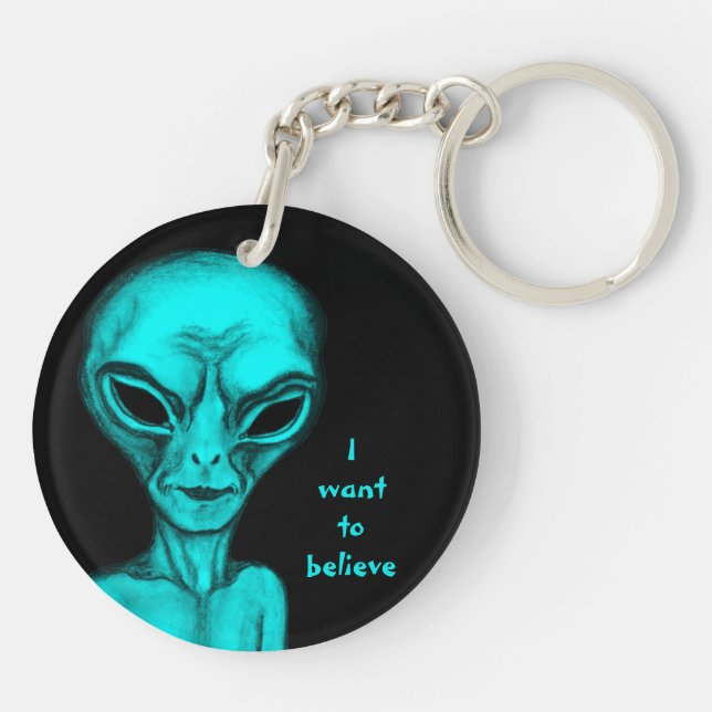 Alien , I want to believe Keychain (Back)