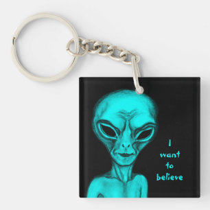 Alien , I want to believe Keychain