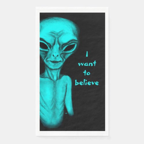 Alien  I want to believe Paper Guest Towels