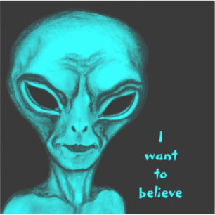 Alien , I want to believe Sticker