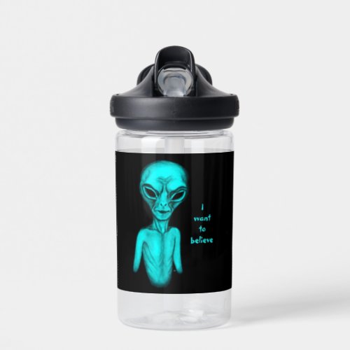 Alien  I want to believe Water Bottle
